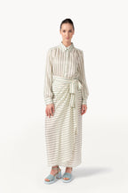 Camicia a Righe in Jacquard