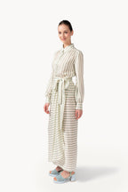 Gonna Portafoglio in Jacquard a Righe