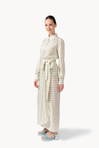 Camicia a Righe in Jacquard