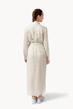 Camicia a Righe in Jacquard