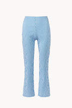 Pantaloni Capri a righe in cotone elasticizzato