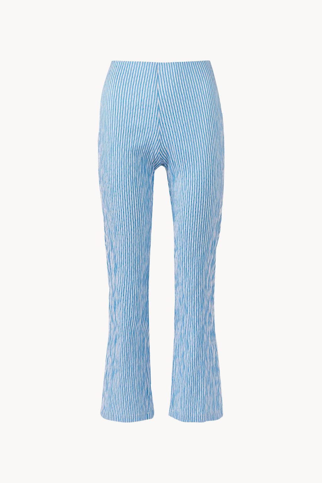 Striped Stretch Cotton Capri Pants