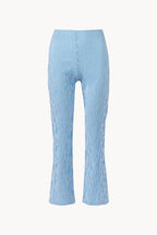 Striped Stretch Cotton Capri Pants