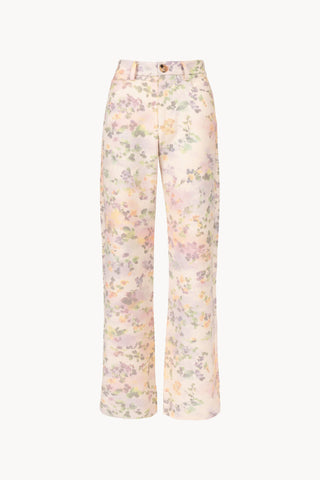 Chiné Floral Cotton Pants