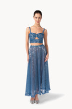 Gonna in tulle con paillettes