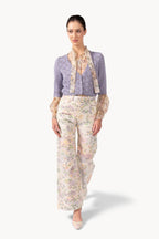 Cardigan lilla a V