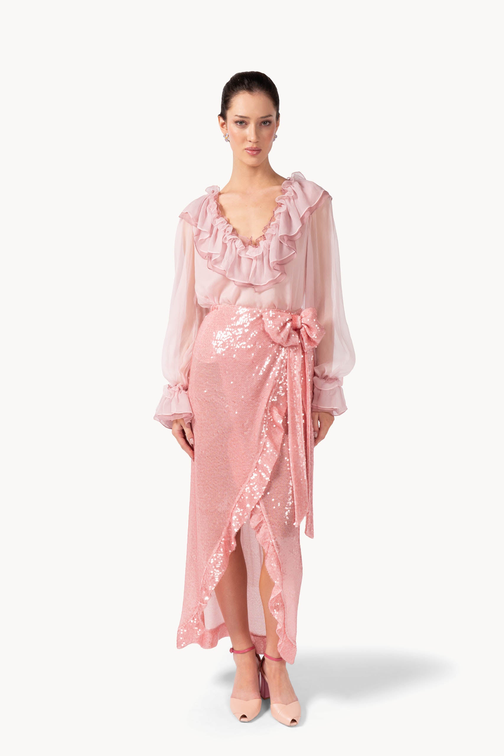 Chiffon Crêpon Bicolour Blouse