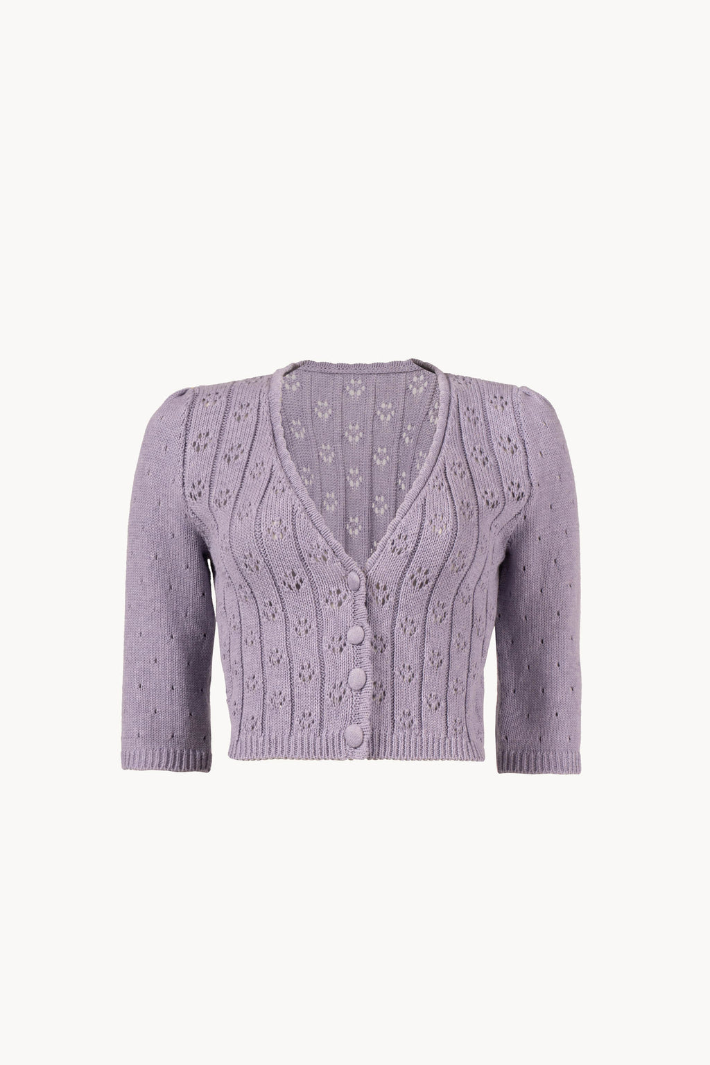 Cardigan lilla a V