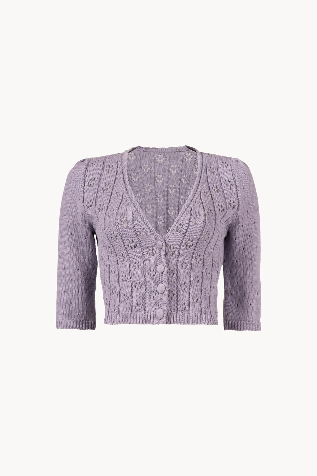 Cardigan lilla a V