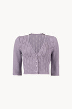 Cardigan lilla a V