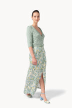 Cardigan lilla a V
