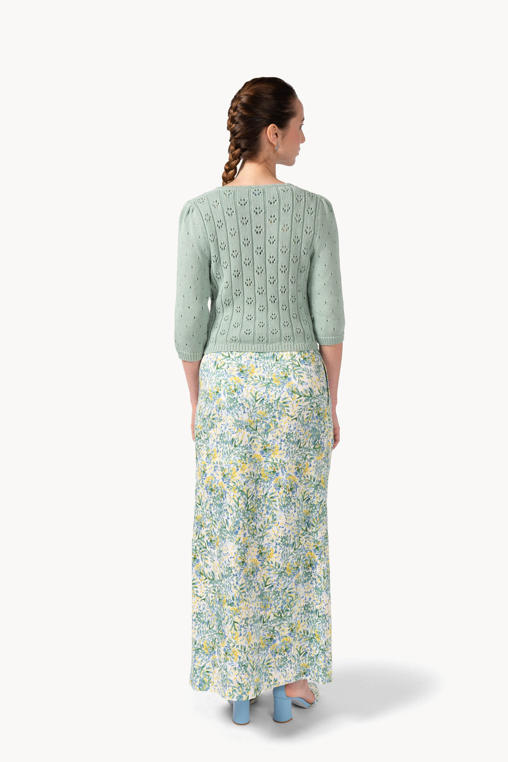Cardigan lilla a V