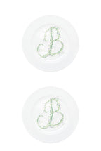Piatto piano Monogram Flowers
