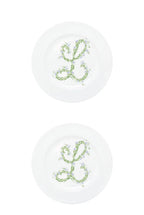 Piatto piano Monogram Flowers