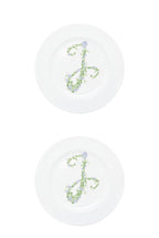 Piatto piano Monogram Flowers