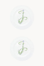 Piatto piano Monogram Flowers