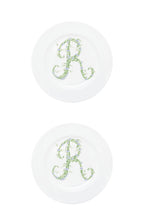 Piatto piano Monogram Flowers
