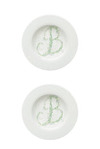 Piatto fondo Monogram Flowers