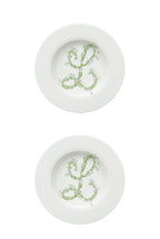 Piatto fondo Monogram Flowers