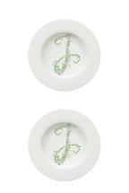 Piatto fondo Monogram Flowers
