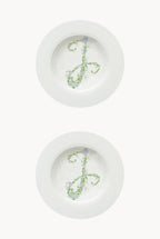 Piatto fondo Monogram Flowers
