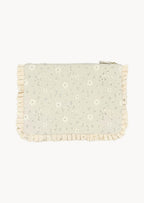 Pochette Grande da Mano in Pizzo Floreale Crema