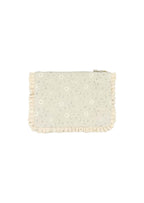 Pochette Piccola da Mano in Pizzo Floreale Crema