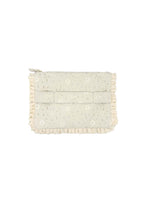 Pochette Piccola da Mano in Pizzo Floreale Crema