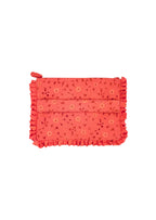 Pochette Piccola da Mano in Pizzo Floreale Corallo