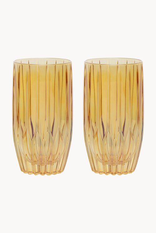 Ambra Set Of Two Large Tumbler Glass