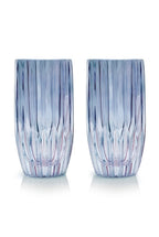 Set blu di due bicchieri tumbler grandi