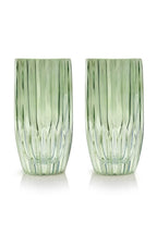 Set verde di due bicchieri tumbler grandi
