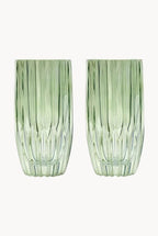 Set verde di due bicchieri tumbler grandi