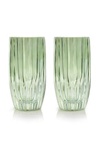 Set verde di due bicchieri tumbler grandi