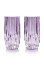Set viola di due bicchieri tumbler grandi