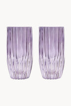 Set viola di due bicchieri tumbler grandi
