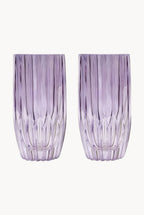 Set viola di due bicchieri tumbler grandi
