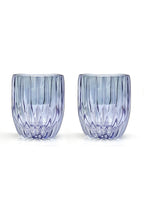 Set blu di due bicchieri tumbler piccoli