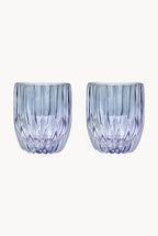 Blue Set Of Two Small Tumbler Glass