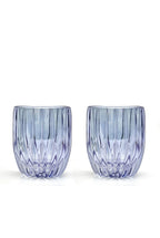 Set blu di due bicchieri tumbler piccoli
