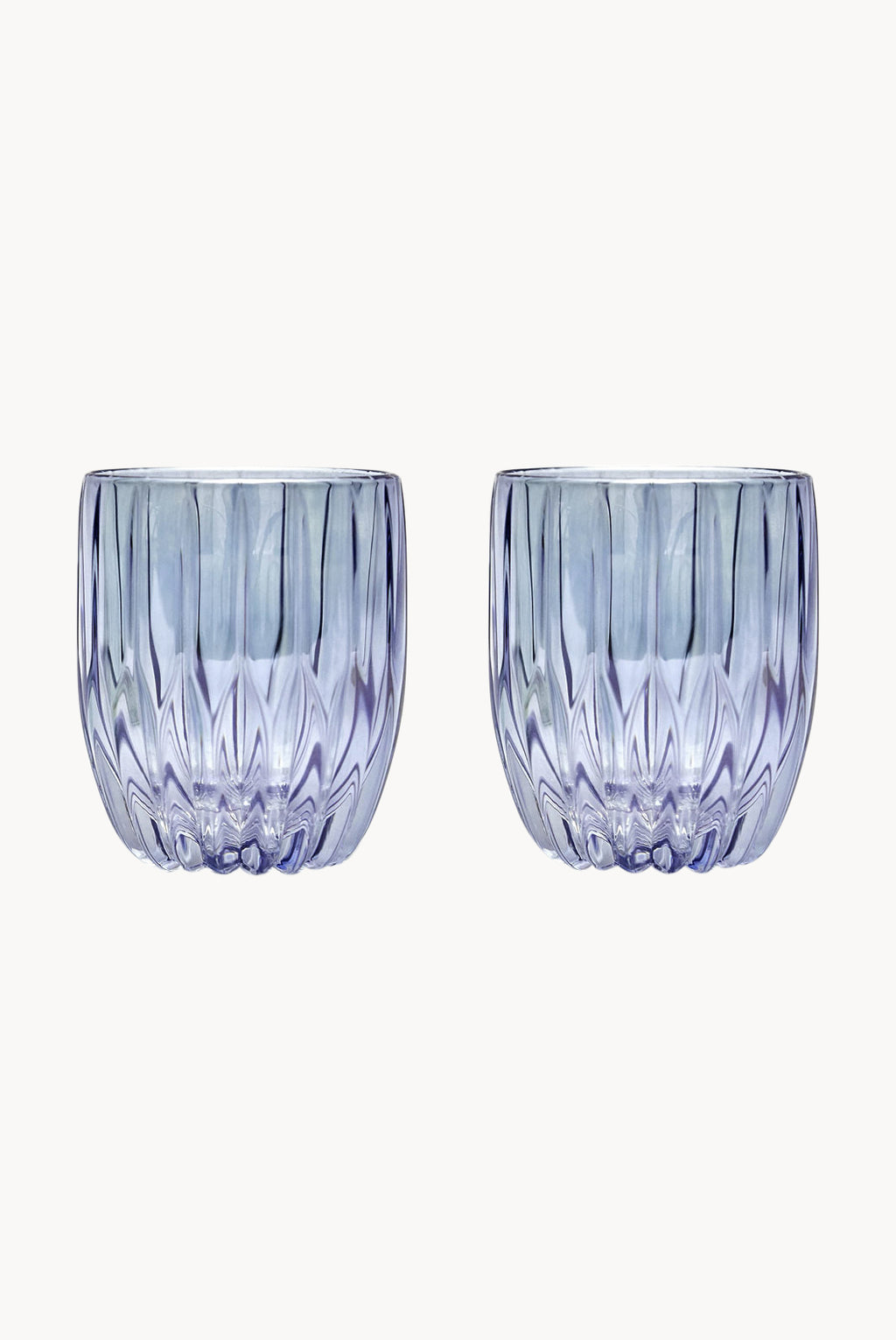 Blue Set Of Two Small Tumbler Glass