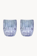 Blue Set Of Two Small Tumbler Glass