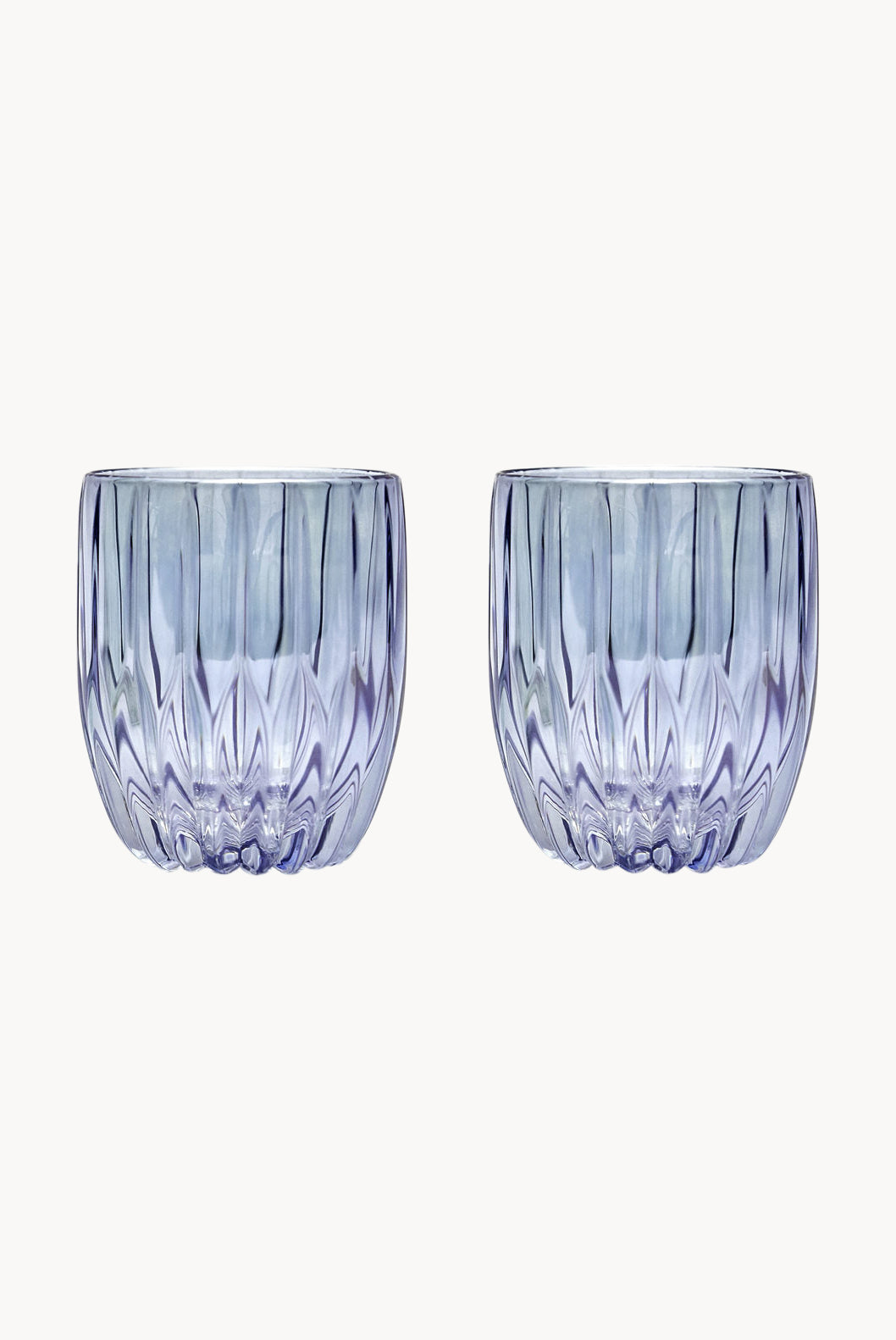 Blue Set Of Two Small Tumbler Glass
