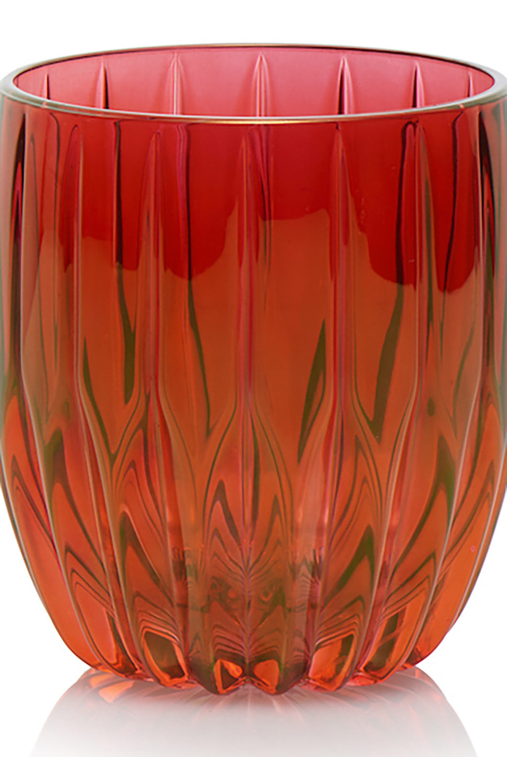 Set rosso di due bicchieri tumbler piccoli