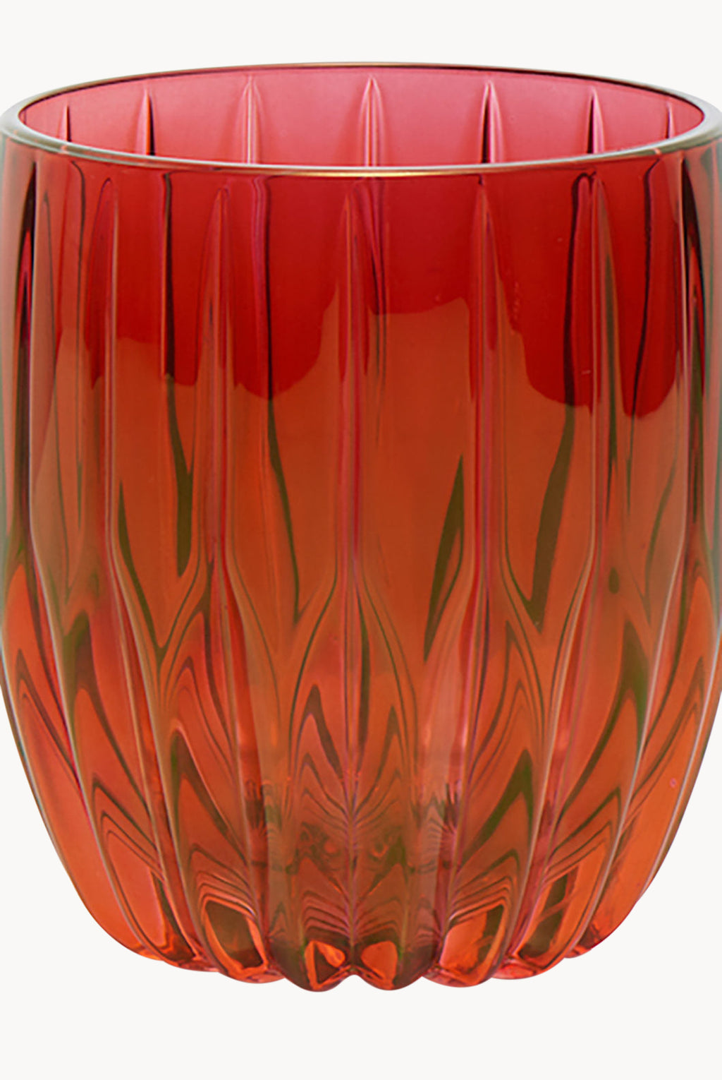 Set rosso di due bicchieri tumbler piccoli