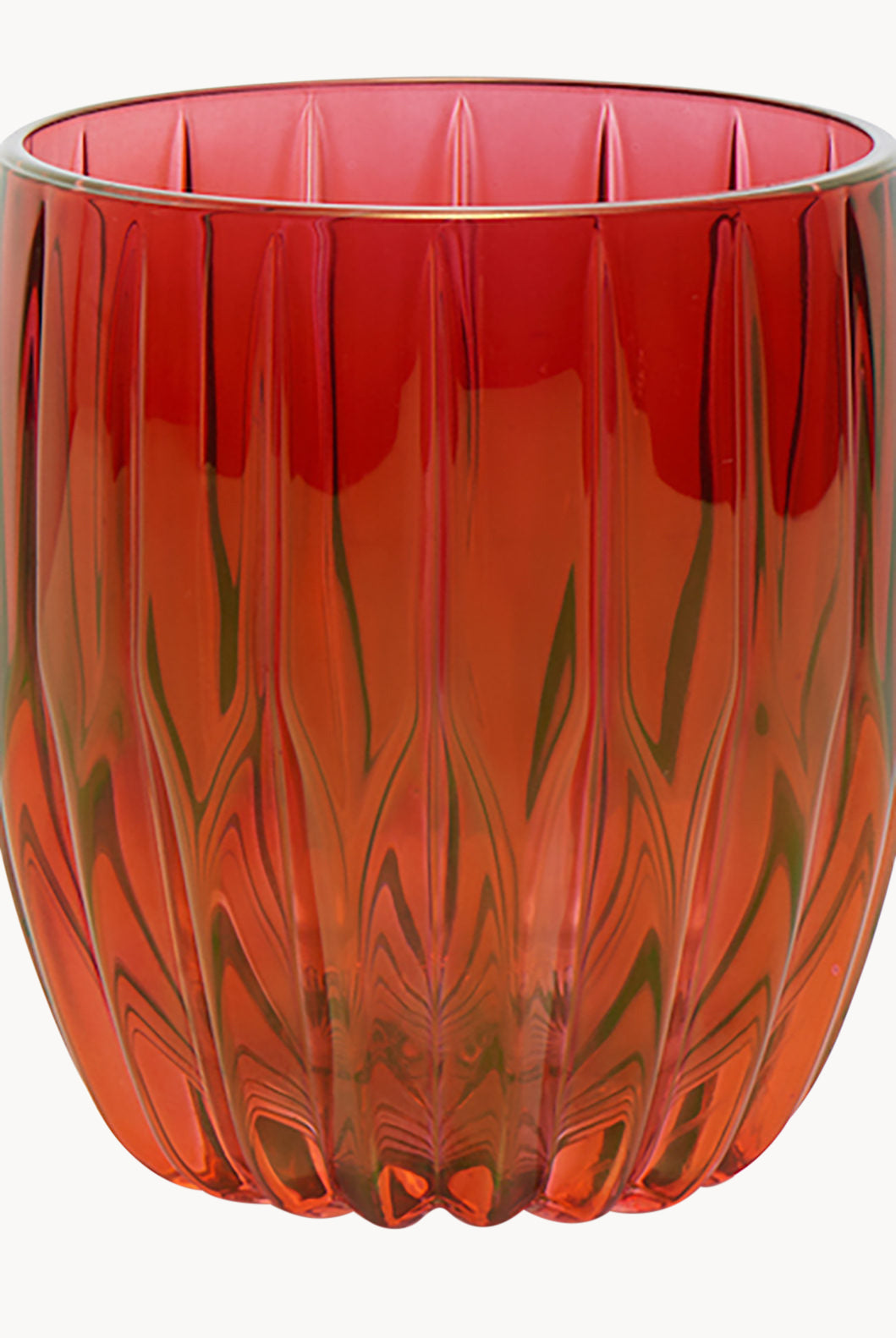 Set rosso di due bicchieri tumbler piccoli