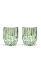Set verde di due bicchieri tumbler piccoli