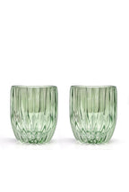 Set verde di due bicchieri tumbler piccoli
