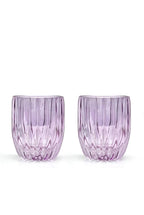Set viola di due bicchieri tumbler piccoli