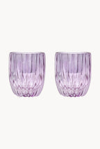 Set viola di due bicchieri tumbler piccoli